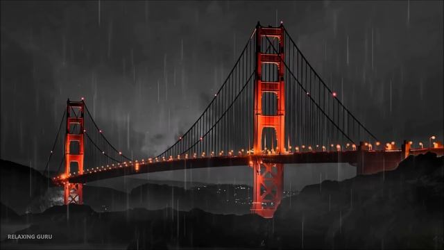Loud Thunderstorm over Golden Gate Bridge | Rain, Wind, Thunder and Lightning Sounds for Sleeping смотреть онлайн