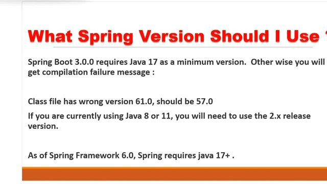 What Java version does the latest spring boot support смотреть онлайн