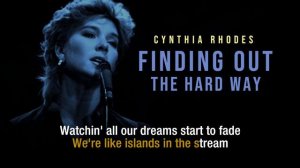 Finding Out the Hard Way | Cynthia Rhodes | Karaoke