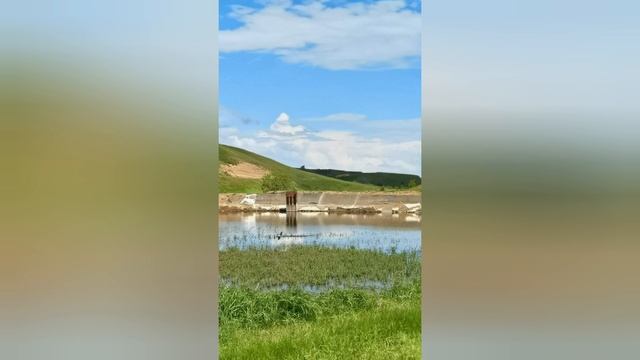 Длинная линия через воду со сменой рельефа .mp4