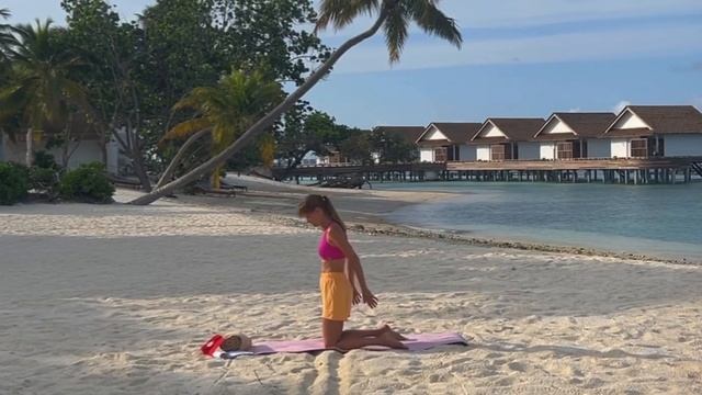 Утренняя зарядка на Мальдивах #5?Спина. Райские тренировки???/Morning Warm Up in da Paradise