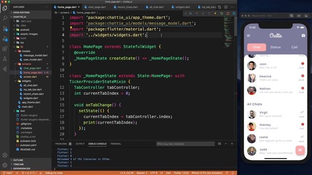 Flutter Chat App UI Design tutorial | Speed Code