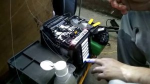 Сварка fujikura-80, время сварки и запекания 1минута