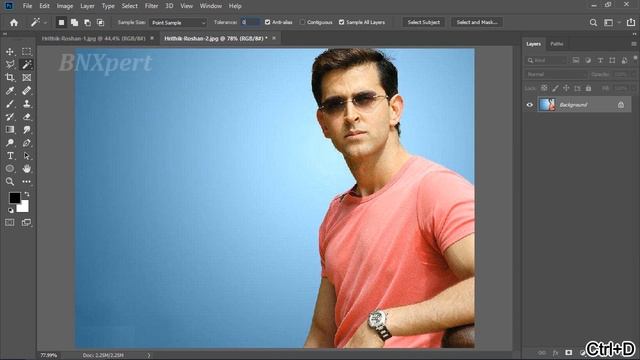 Photoshop CC 2019 Tutorial 3- Magic Wand Tool смотреть онлайн