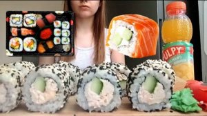 MUKBANG | ОПЯТЬ РОЛЛЫ СУШИ | SUSHI ROLLS | MUKBANG #MUKBANG #наггетсы #калашникова #MUKBANG