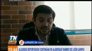 Algunos deportados continúan en albergue Ramiro de León Carpio