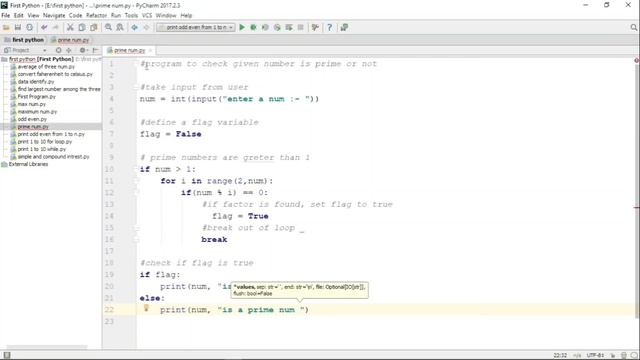 Python Programming - Python Program to check given Number is Prime or Not смотреть онлайн