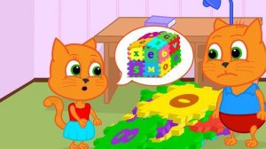Familia de Gatos - el Bebé Tiene un Resfriado Dibujos animados para niños