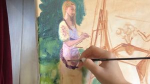 «Пленэр в саду» Марина Калини