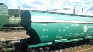 Прибытие и отправление со станции Зелёный Дол | Из окна "двухэтажного" поезда № 24 Москва - Казань