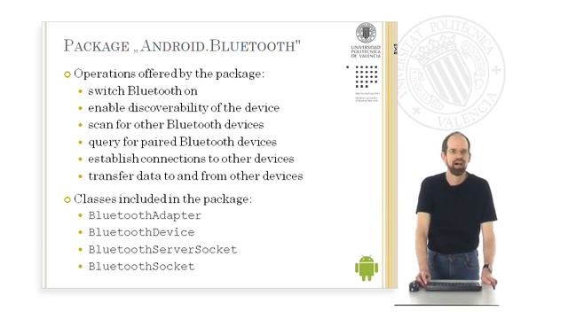 Bluetooth basics in Android and Java SE | 9/12 | UPV смотреть онлайн