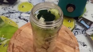 Простой и вкусный зелёный коктейль с порошком спирулина / вся польза овощей, фруктов и зелени