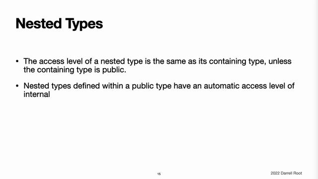 The Swift Programming Language Book: Access Control - The Video Version