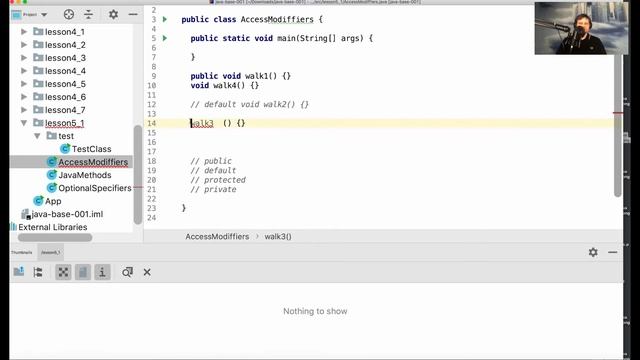 31 2 Модификаторы доступа в методах в Java смотреть онлайн