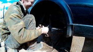 Passat B5. Замена задних тормозов и установка защитного кожуха.