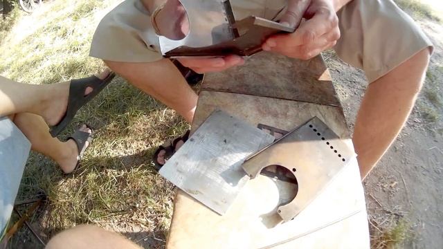 Карманная походная мини печка щепочница, разборная. смотреть онлайн