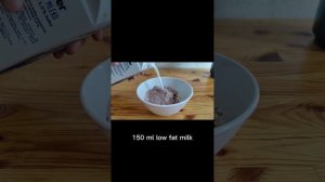 High Protein Chocolate  Oatmeal Which Taste Like Desert #cooking#fitmeal#