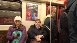 Поездка на метропоезде 81-722.1 Юбилейный по линии 1 в Санкт-Петербурге . (12.10.2023)