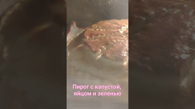 Приготовили Пирог с капустой, яйцом и зеленью. #Shorts