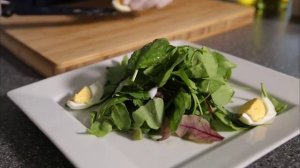 Теплый салат с утиной грудкой