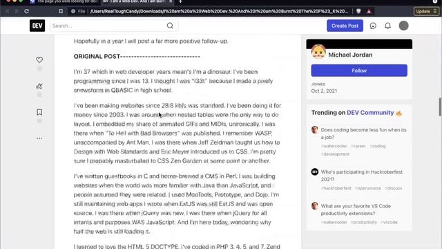 Michael Jordan, web developer, is “Burnt The F#*K Out” смотреть онлайн