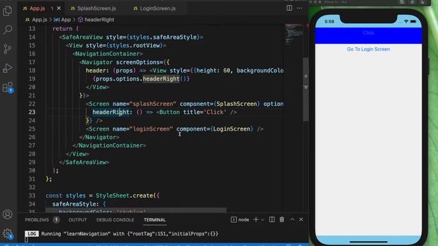 Custom Headers in Stack Navigation v6. React-Native Tamil. PART 22