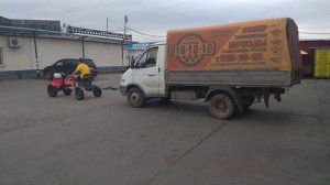 Мотоблок BRAIT 135 тянет грузовую газель