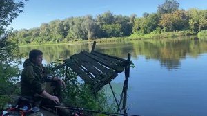 Осенняя ловля Карася на реке Сура