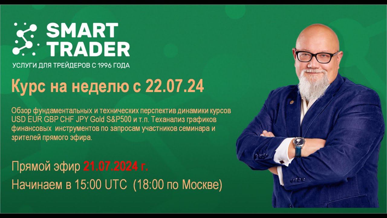 Воскресный обзор рынка Forex "Курс на неделю с 22 июля"