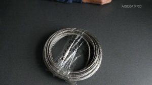 Трос нержавеющий 6 мм средней жесктости