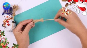 Новогодняя игрушка снеговик/DIY 2022/Игрушка на елку из ваты/Игрушка на елку своими руками/New Year