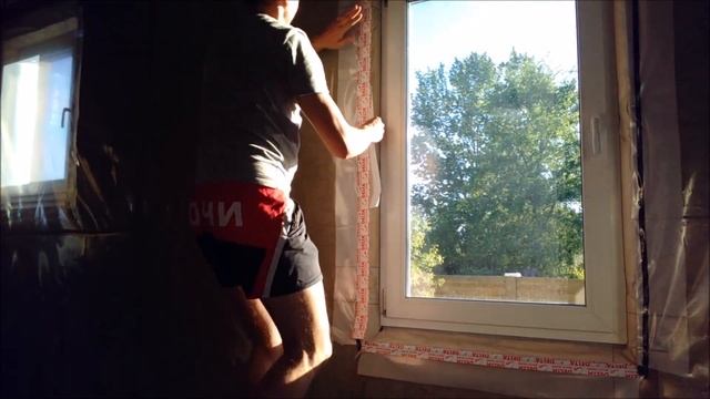 Пароизоляция в каркаснике. Обход окон.
