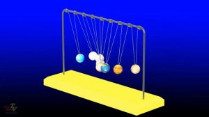 Маятник Ньютона с космическими Шарами Планетами Солнечной системы