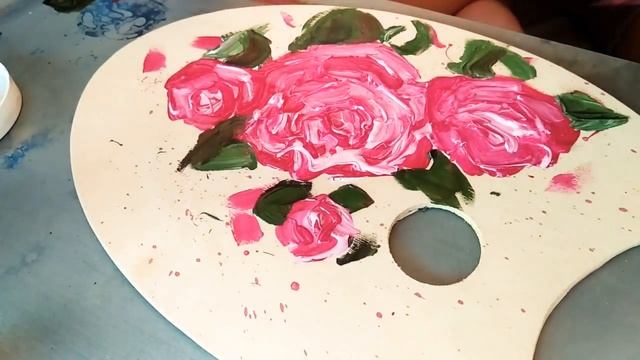 Рисуем лёгкие цветы для интерьера ?DIY?самый лёгкий и приятный процесс