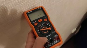 Мультиметр RICHMETERS 113D - демонстрация режима NCV