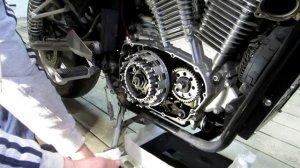 Замена дисков сцепления Suzuki VX 800