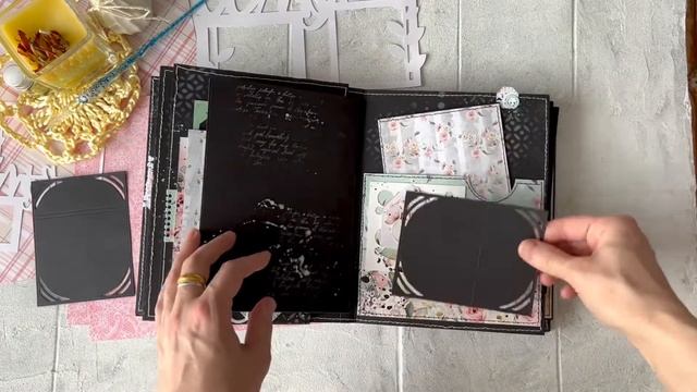 Фотоальбом «Do all things with love». Обзор. Скрапбукинг. Photo album. Review. Scrapbooking. смотреть онлайн