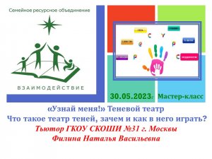 «Узнай меня!» Теневой театр Что такое театр теней, зачем и как в него играть?