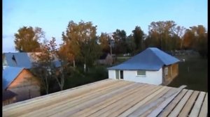 Крыша гаража из профнастила Создание уклона Часть 2