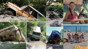 РЫЖАЯ ДЕВОЧКА на УАЗе жжёт Сварка в лесу разложенной на части Нивы от 2 аккумуляторов Лео спас Тигра