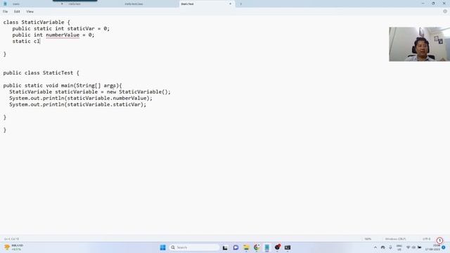 Java SE: static method using a static variable, static block, constructor call sequence