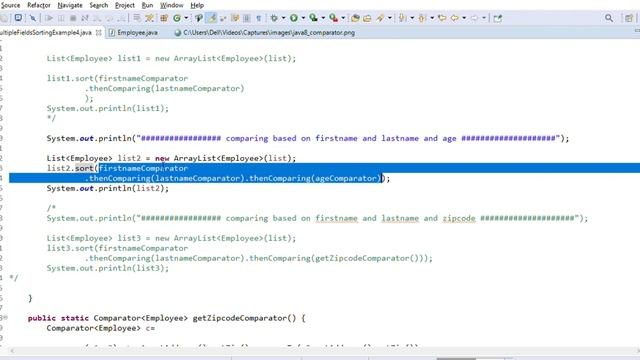 Comparing List of Objects Using Multiple Fields -Plain Java 8 Comparator - No Third Party Library