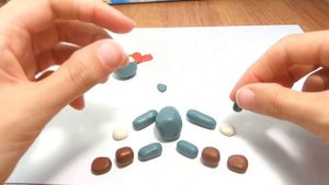 Как слепить кота Матроскина из мультфильма Простоквашино? Легкие поделки для детей/Видео лепка