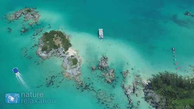 FLYING OVER BERMUDA (4K UHD Version!) Ambient Aerial Drone Film + Music by Nature Relaxation