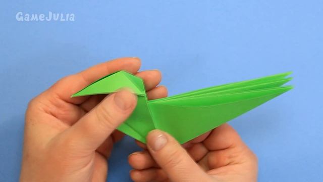 Динозавр из бумаги / Оригами Динозавр