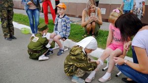 Военно-спортивная игра "Зарница" в детском саду.