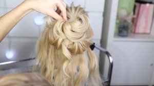 Свадебная прическа "Средний Пучок" ? Обучение причёскам | Bridal Hair Tutorial | Peinado para boda