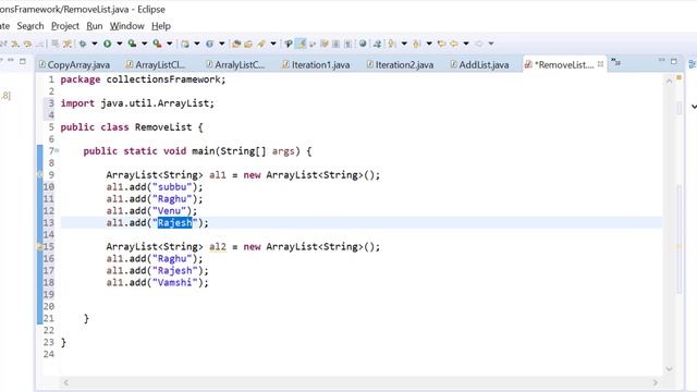 23D. Java Basics for Selenium - Collections Framework - Removing a List from Another List смотреть онлайн