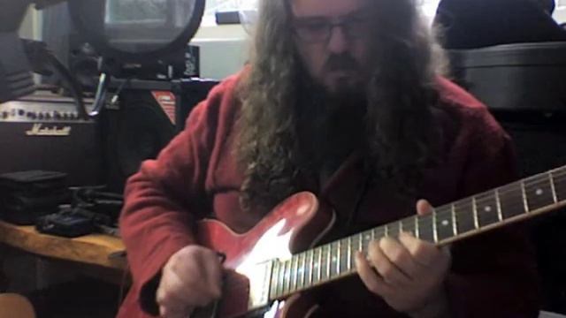 In style of Gary Moore ES 335 Blues on Red смотреть онлайн