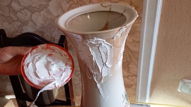 ✔✔✔Реставрация Напольной Вазы/ Новая Жизнь Старых Вещей/ Крсота из Мусора .‼‼????
